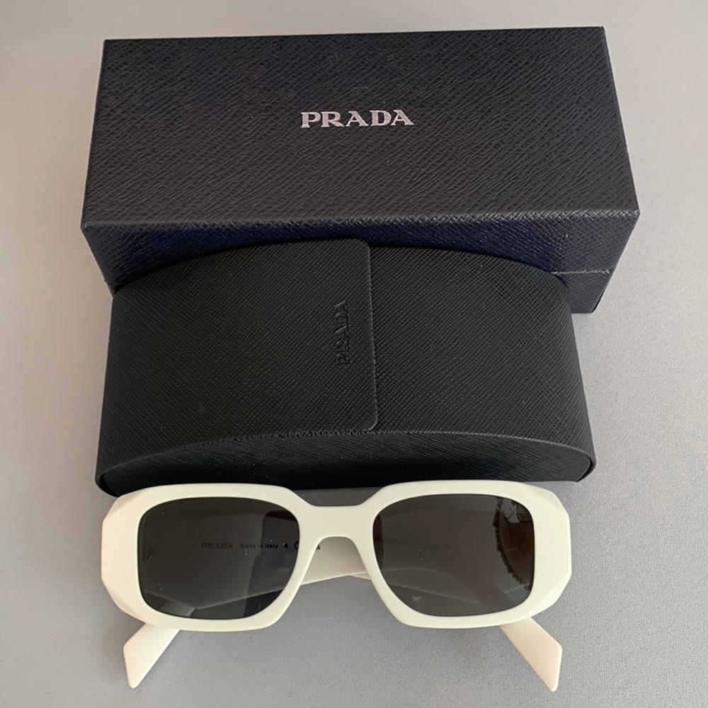 Prada White Sunglasses PR 17WS Standard